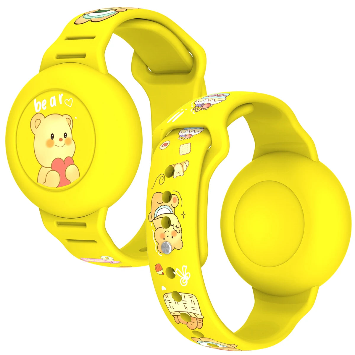 AirTag Bracelet & Necklace for Kids – Cute Cartoon Design, Secure & Comfortable Tracker Holder