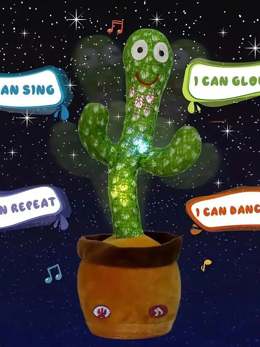 Dancing & Talking Cactus Plush Toy – Fun Musical Gift for Kids