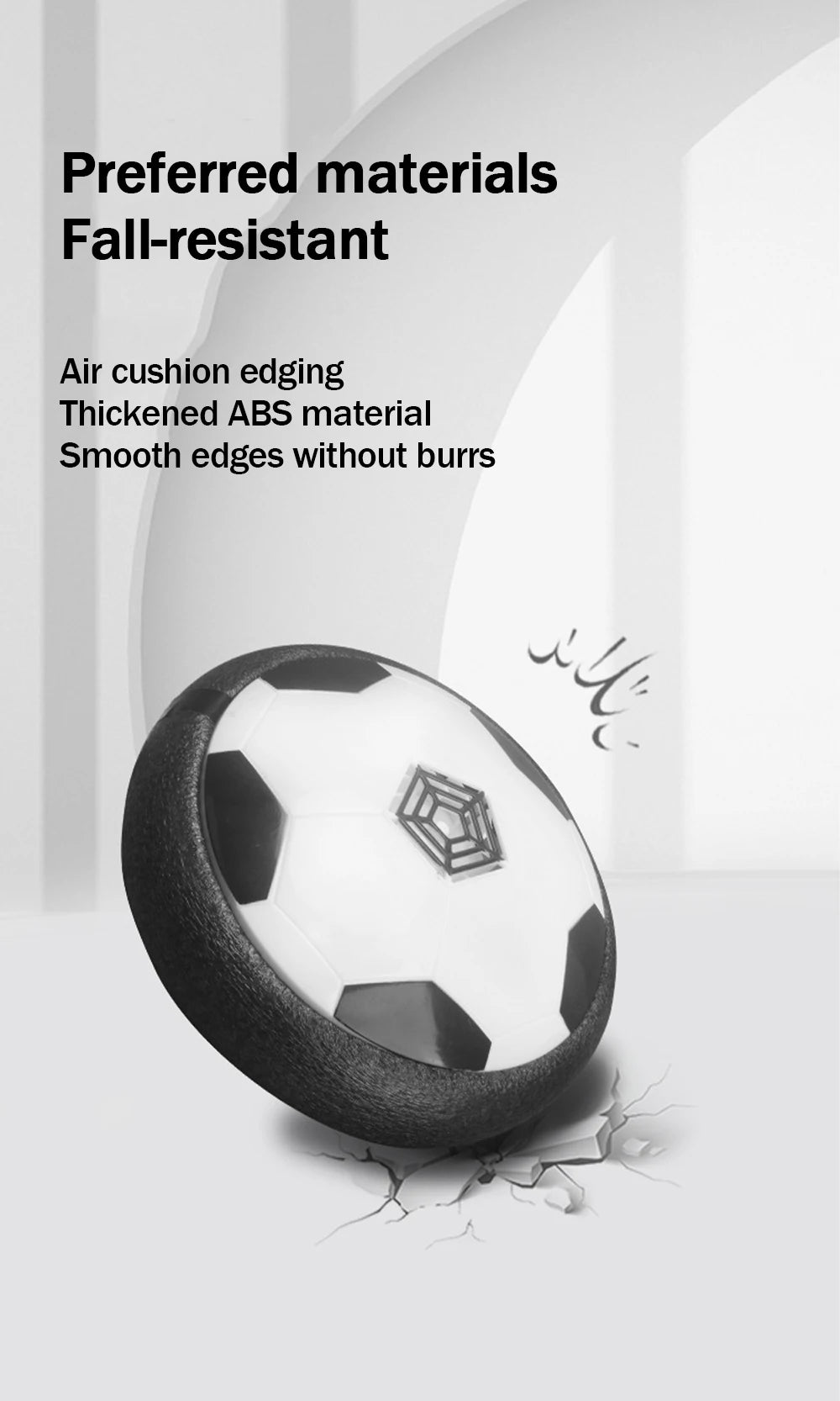 Electric Hover Soccer Ball with LED Lights – Indoor Floating Soccer Toy