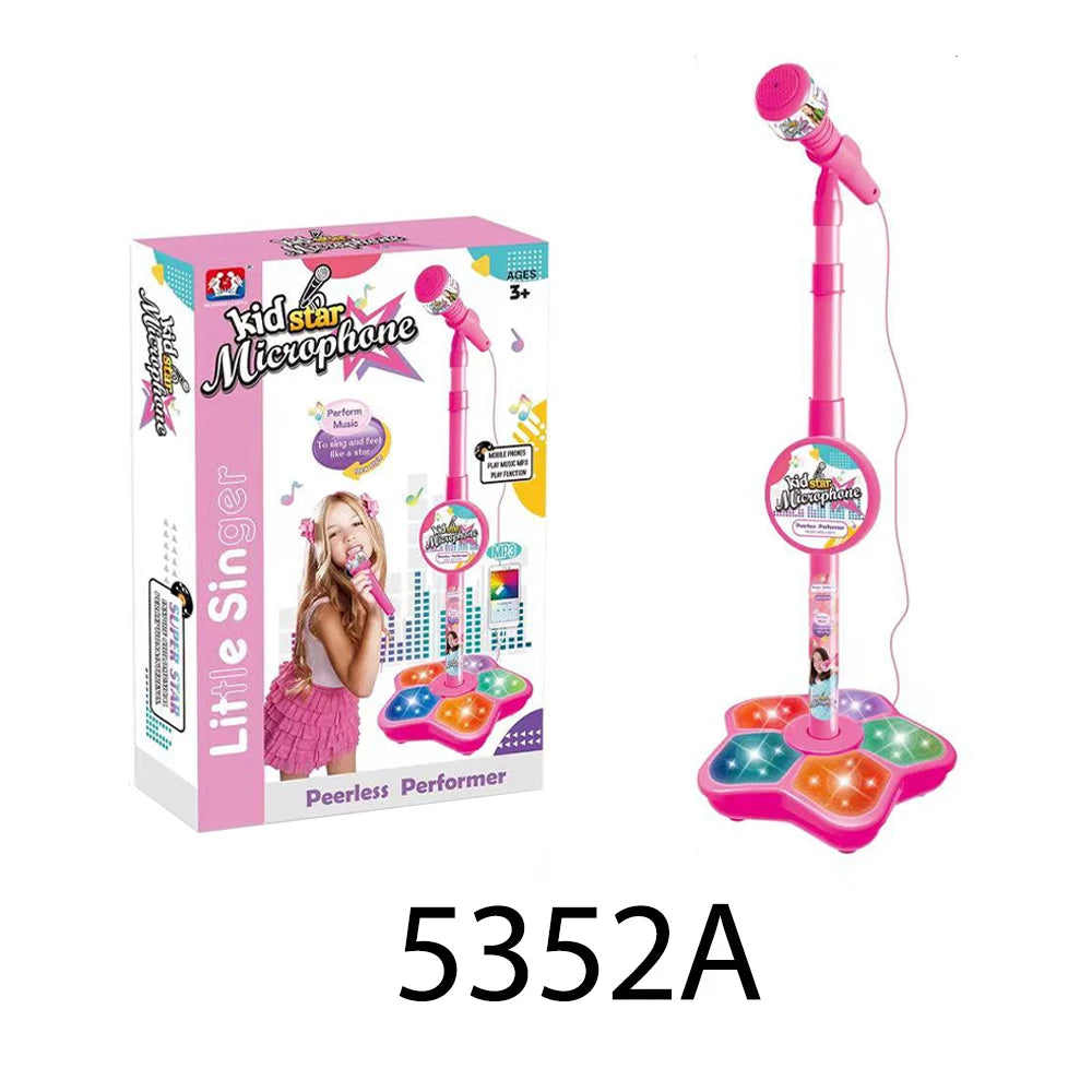 Kids Karaoke Microphone with Adjustable Stand – Musical Toy for Singing & Play