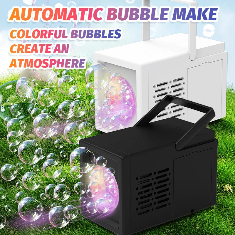 Handheld Automatic Bubble Blower – 10-Hole Electric Bubble Machine for Kids