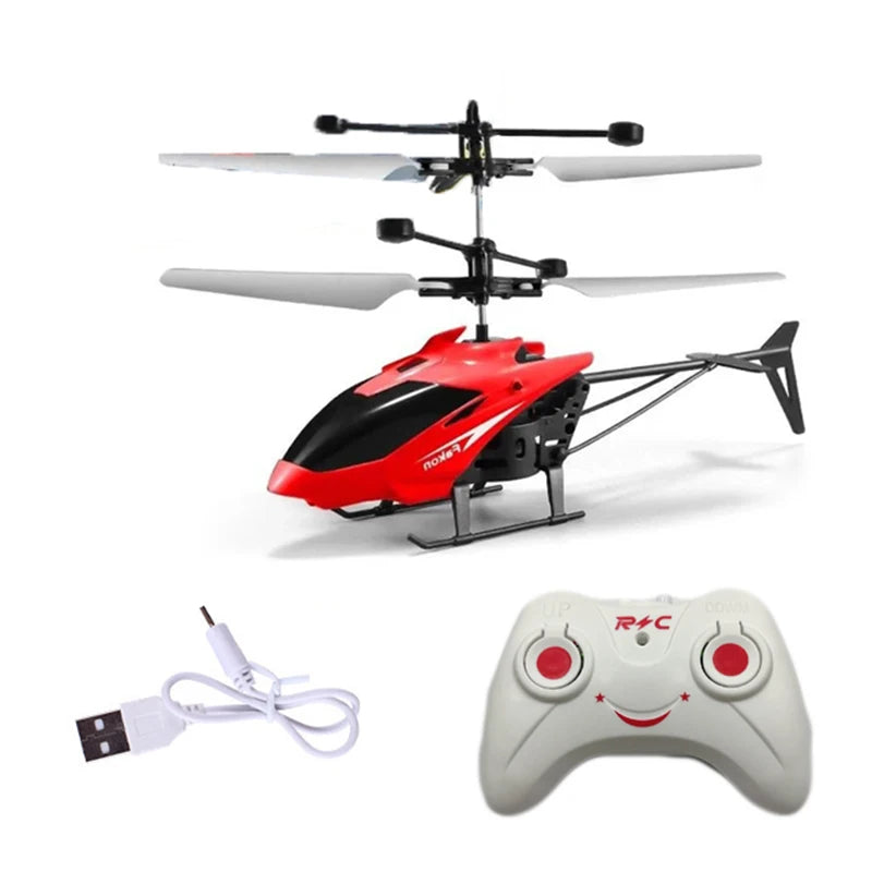 Rechargeable Mini RC Drone Helicopter – Safe & Fall-Resistant Toy for Kids