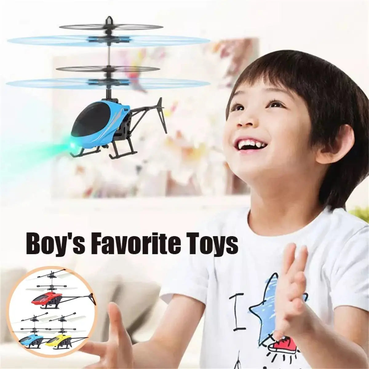 Rechargeable Mini RC Drone Helicopter – Safe & Fall-Resistant Toy for Kids