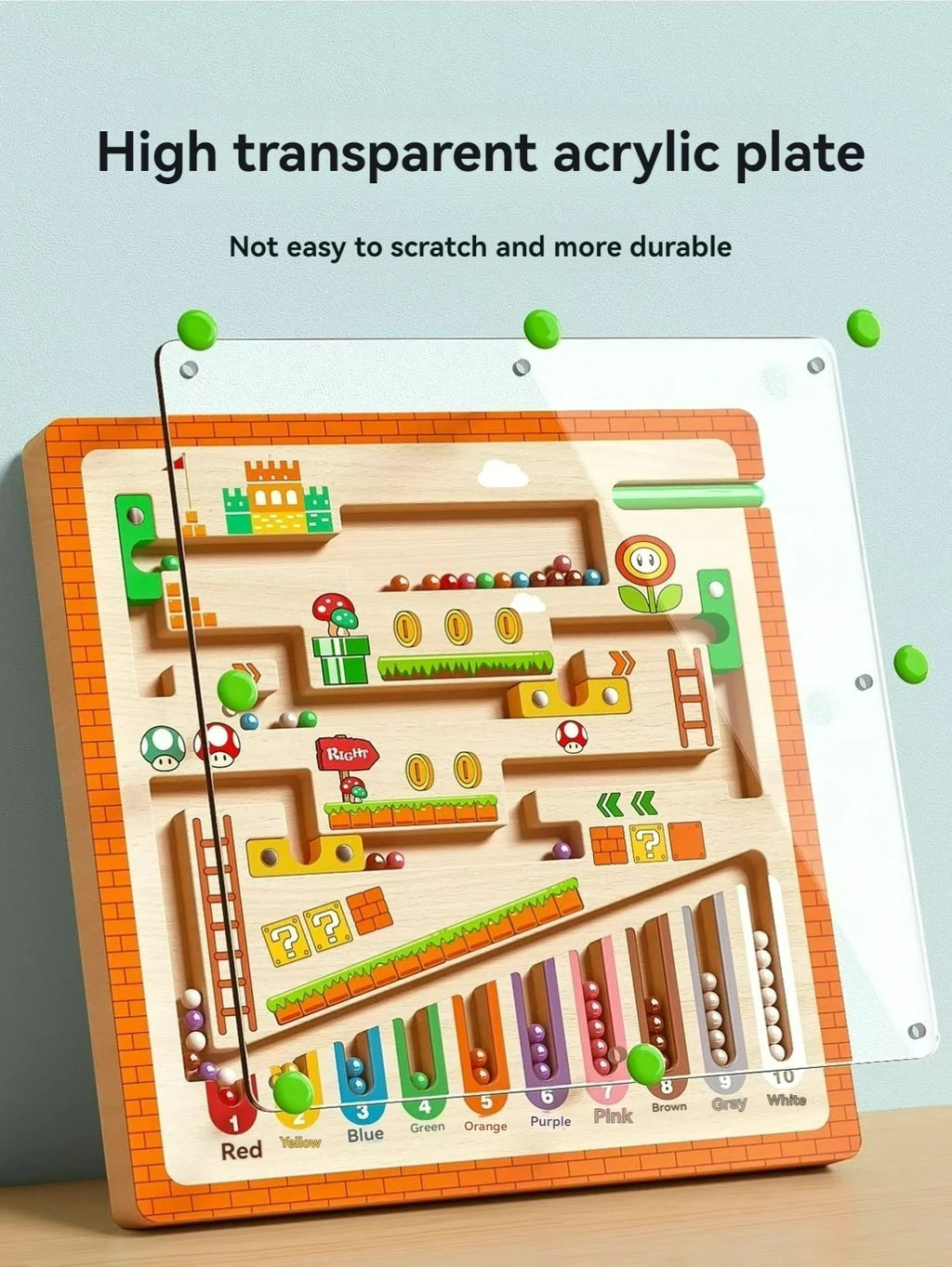 Magnetic Maze Ball Puzzle – Early Learning Concentration & Logic Toy for Kids