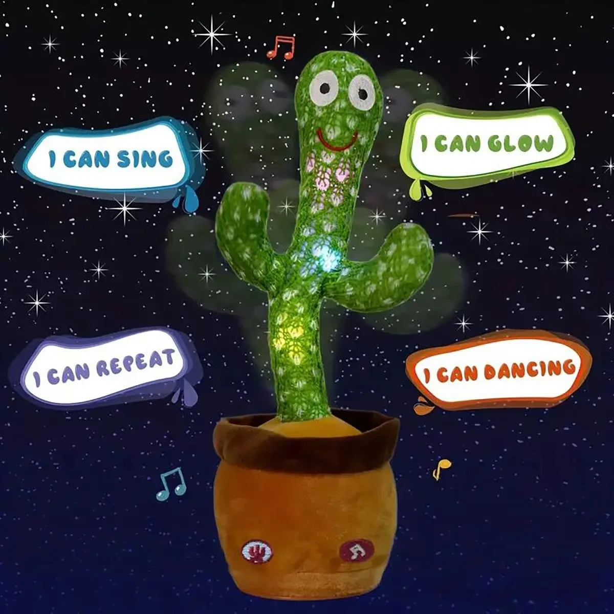 Dancing & Talking Cactus Plush Toy – Fun Musical Gift for Kids