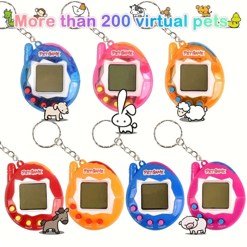 Virtual Pet Game – Retro Handheld Toy with 168 Pets in One