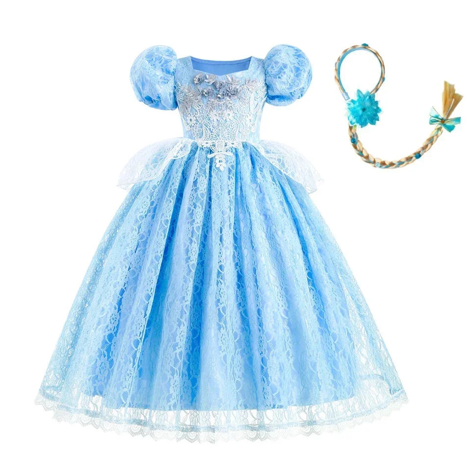 Cinderella Princess Dress for Girls – Party, Cosplay & Birthday Costume