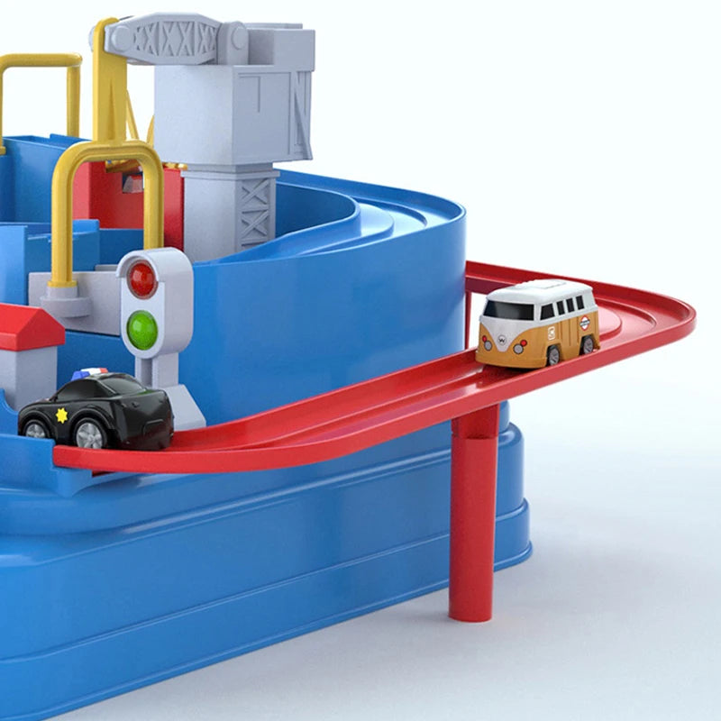 Racing Rail Car Adventure Track Toy – Interactive Brain Game for Kids