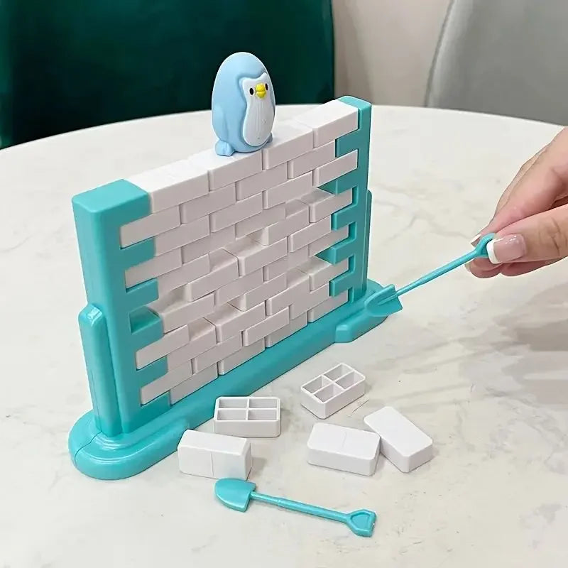 Penguin Wall-Breaking Game – Interactive Educational Block Toy for Kids