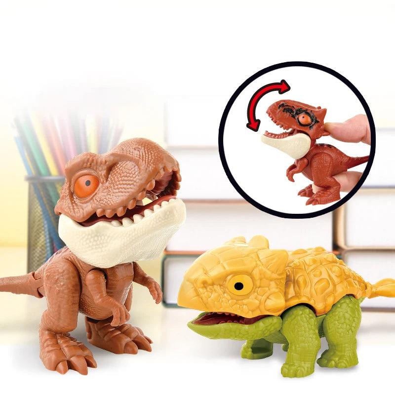 Mini Finger-Biting Dinosaur Toy – Interactive T-Rex Model for Kids