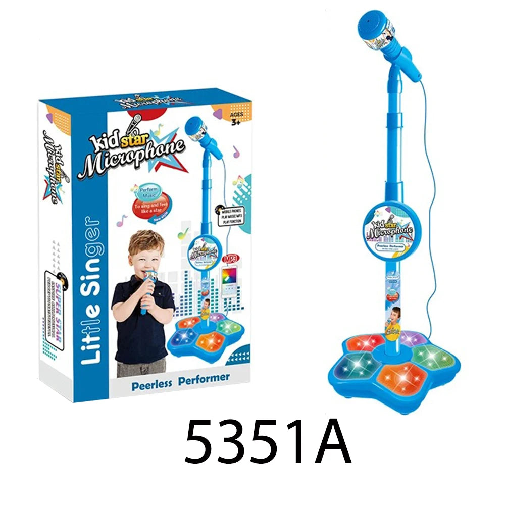 Kids Karaoke Microphone with Adjustable Stand – Musical Toy for Singing & Play