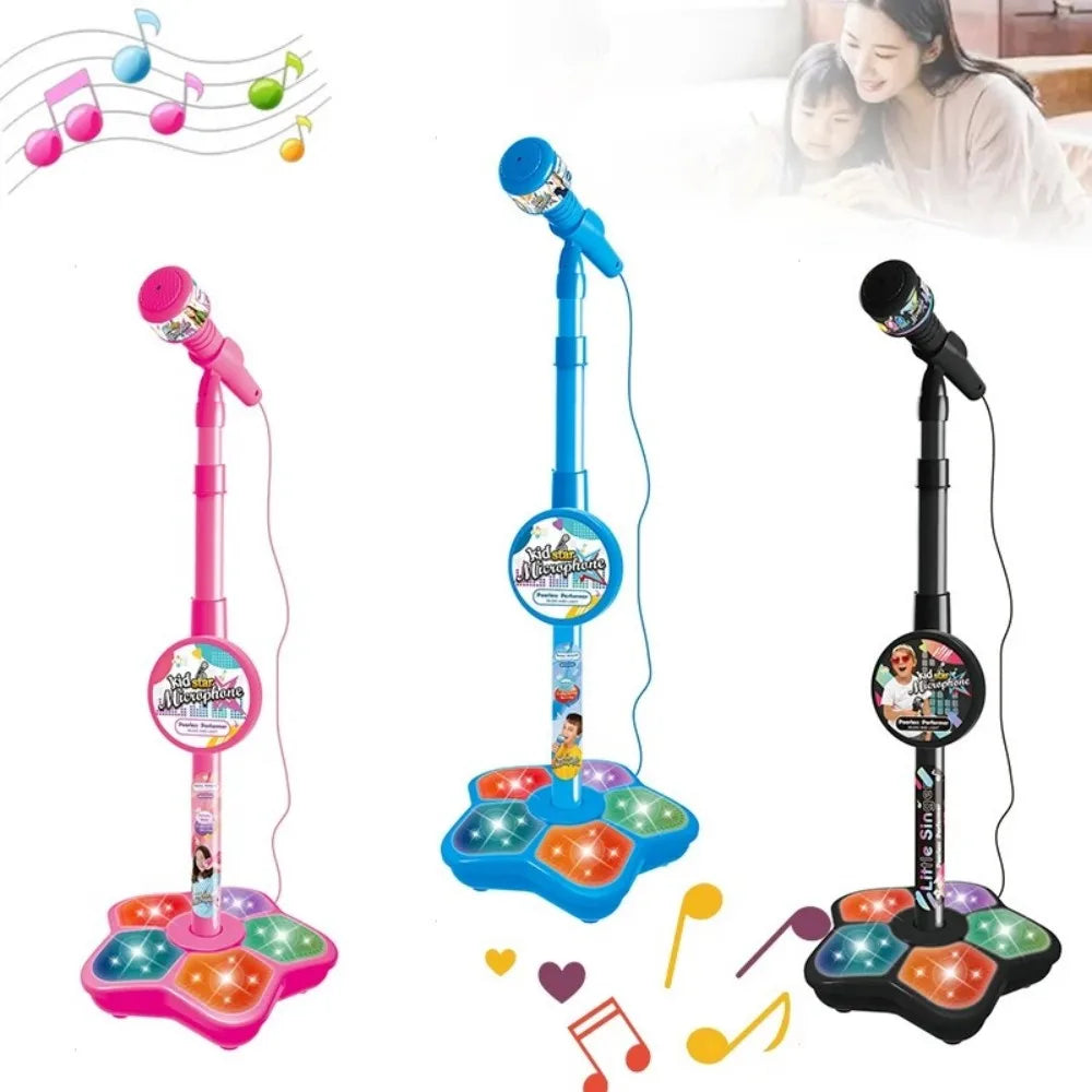 Kids Karaoke Microphone with Adjustable Stand – Musical Toy for Singing & Play