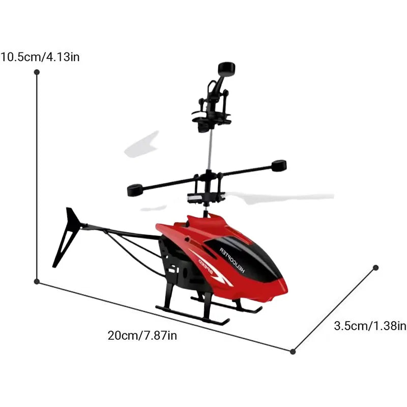 Rechargeable Mini RC Drone Helicopter – Safe & Fall-Resistant Toy for Kids