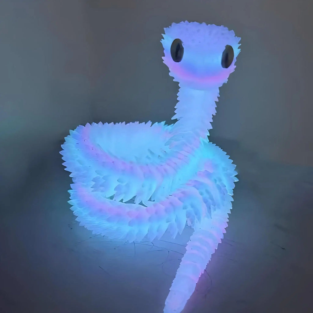 3D Printed Snake Fidget Toy – Movable Joint Figurine for Kids & Adults