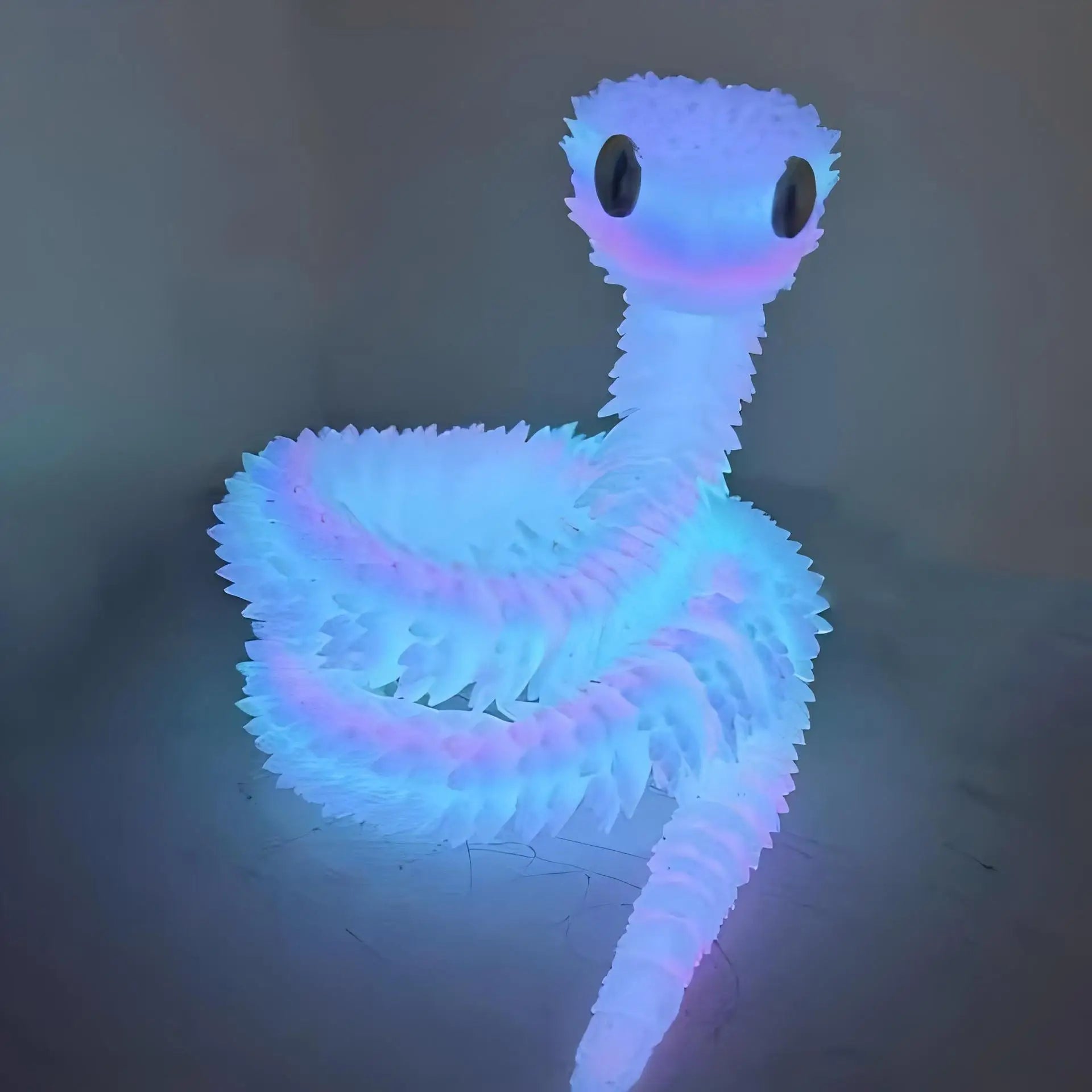 3D Printed Snake Fidget Toy – Movable Joint Figurine for Kids & Adults