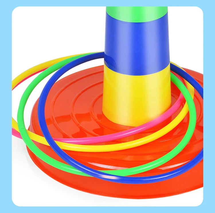 Ring Toss & Stacking Game – 2-in-1 Interactive Toy for Kids & Families