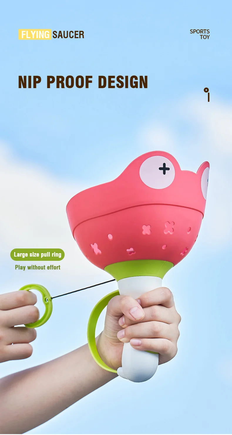 Flying Saucer Disc Launcher – UFO Throw & Catch Outdoor Game for Kids