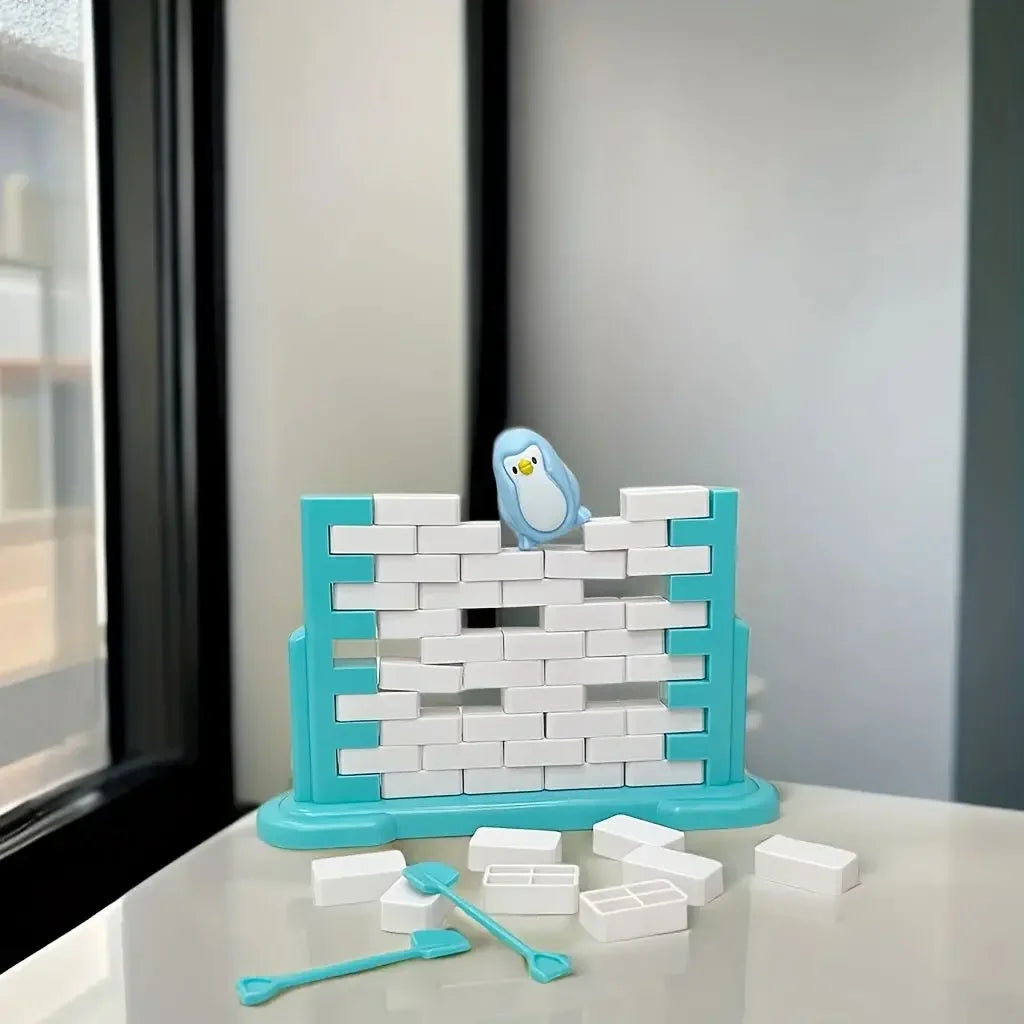Penguin Wall-Breaking Game – Interactive Educational Block Toy for Kids