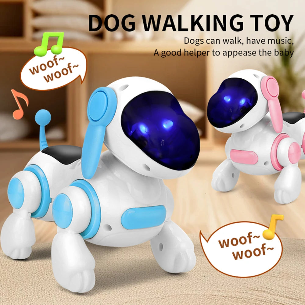 Smart Interactive Robotic Dog – Walking, Singing & Light-Up Toy for Kids