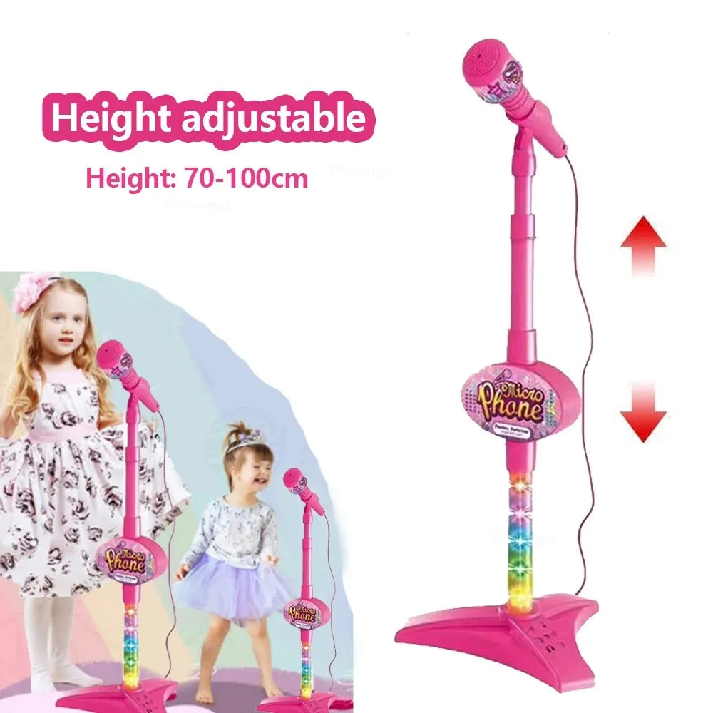 Kids Karaoke Microphone with Adjustable Stand – Musical Toy for Singing & Play