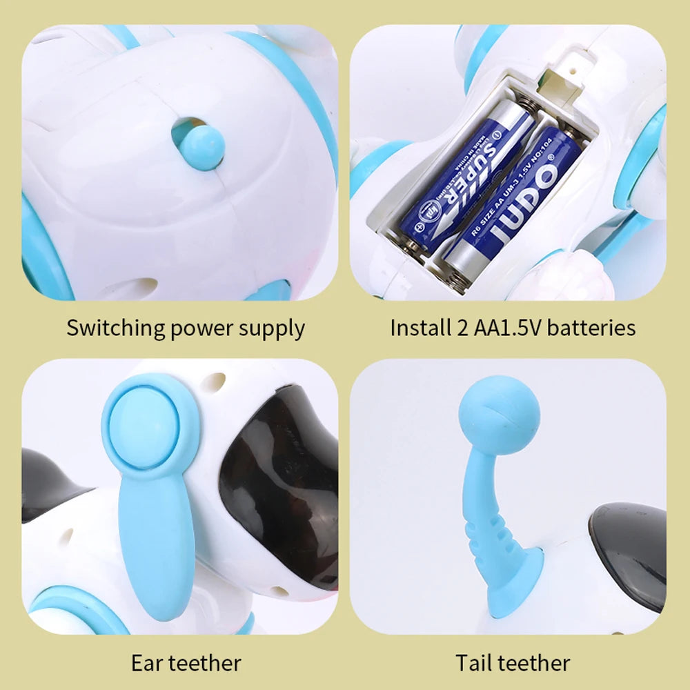 Smart Interactive Robotic Dog – Walking, Singing & Light-Up Toy Pet for Kids