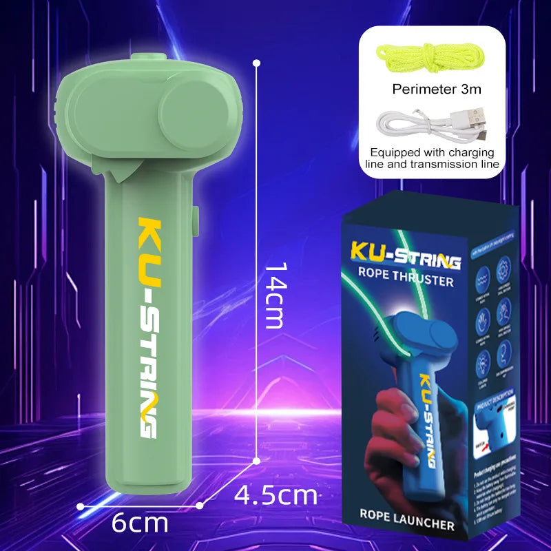 Glow-in-the-Dark String Launcher – Portable Handheld Stress Relief Toy for Kids