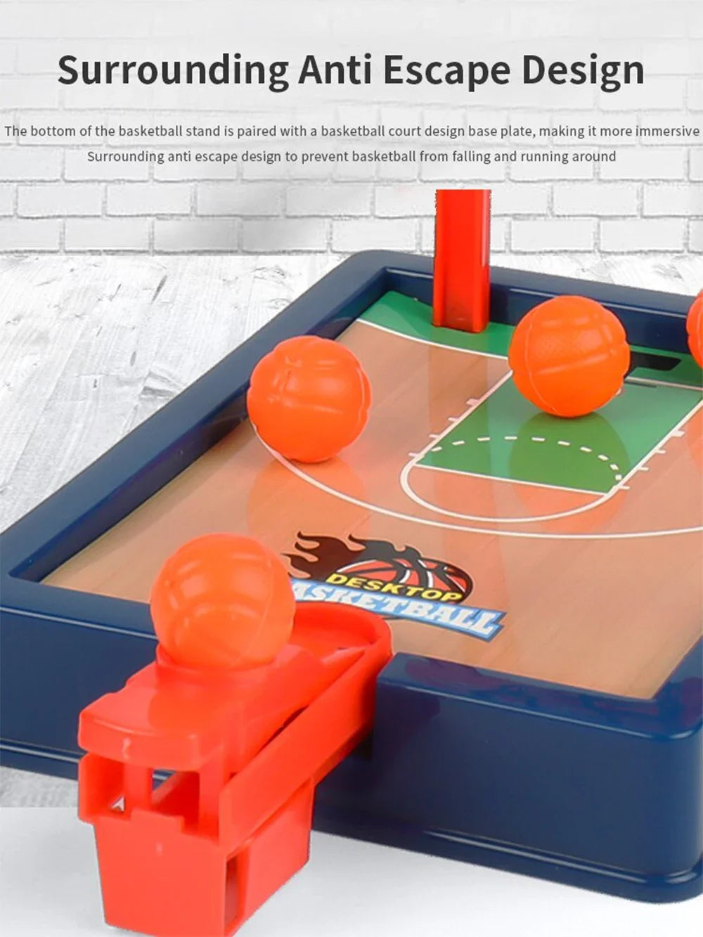 Mini Desktop Basketball Game – Portable Travel Toy for Office, Home & Parties