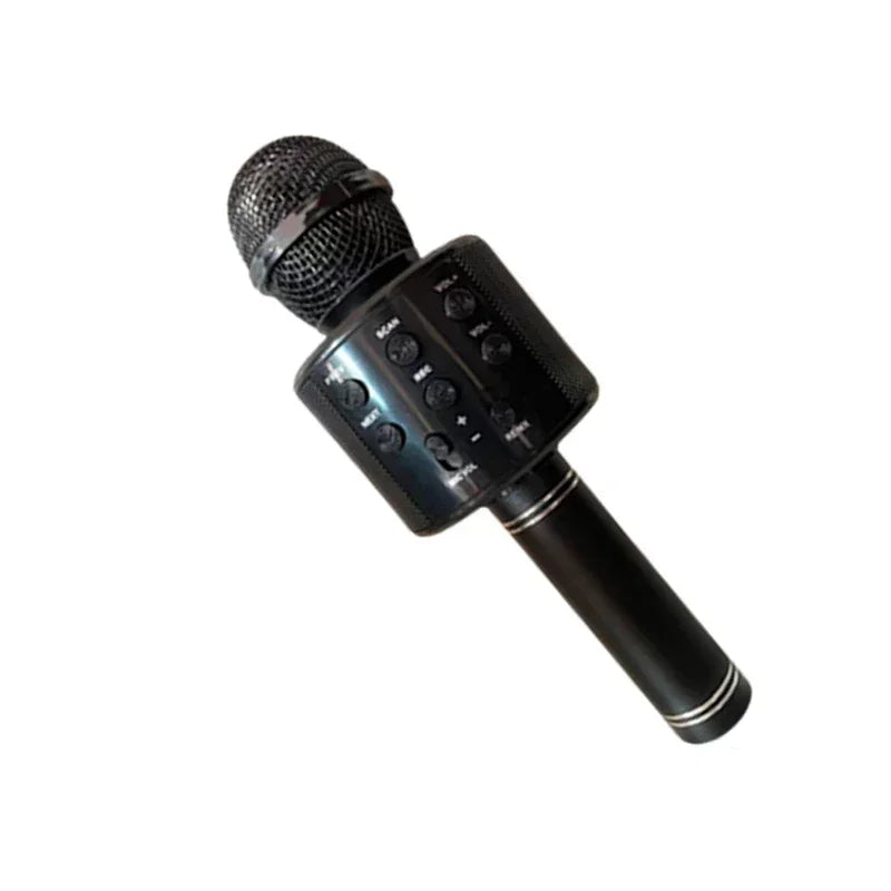 LED Wireless Bluetooth Karaoke Microphone – Handheld Speaker with Lights & Voice Effects