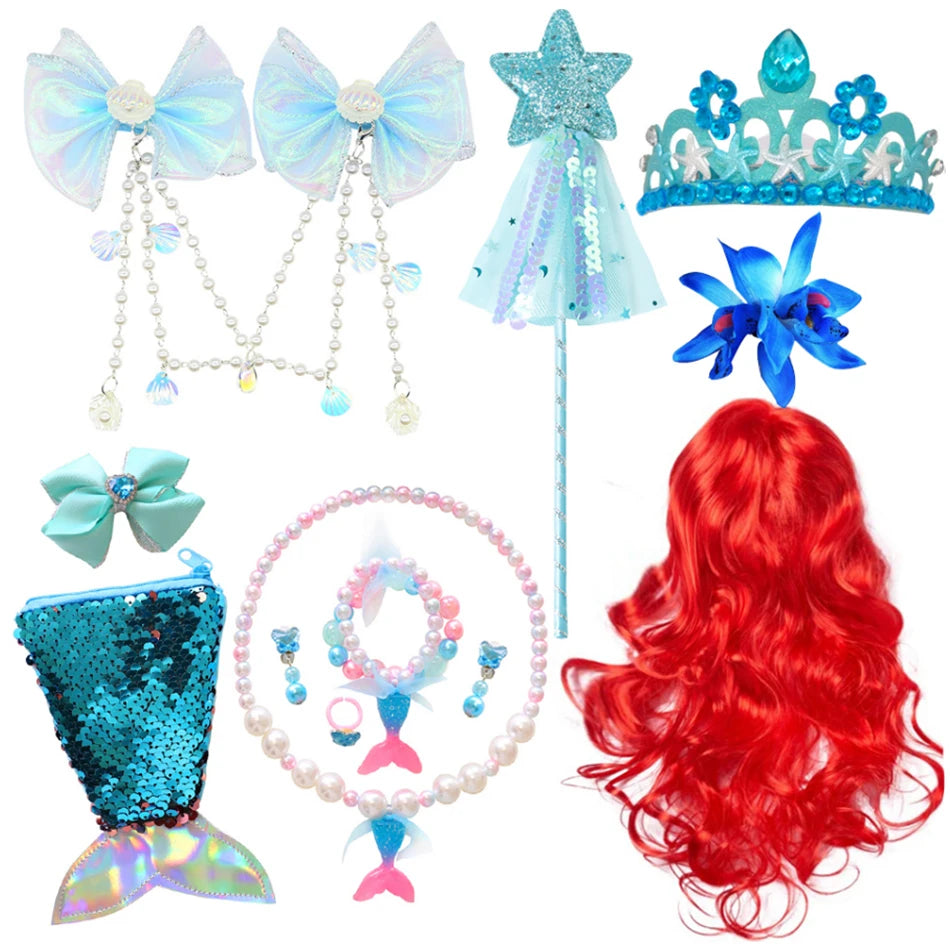 Girls’ Mermaid Princess Dress – Ariel-Inspired Costume Gown for Parties & Cosplay