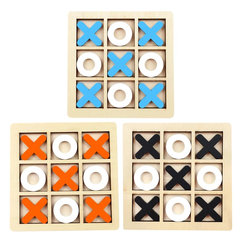 Classic Wooden Tic Tac Toe Game