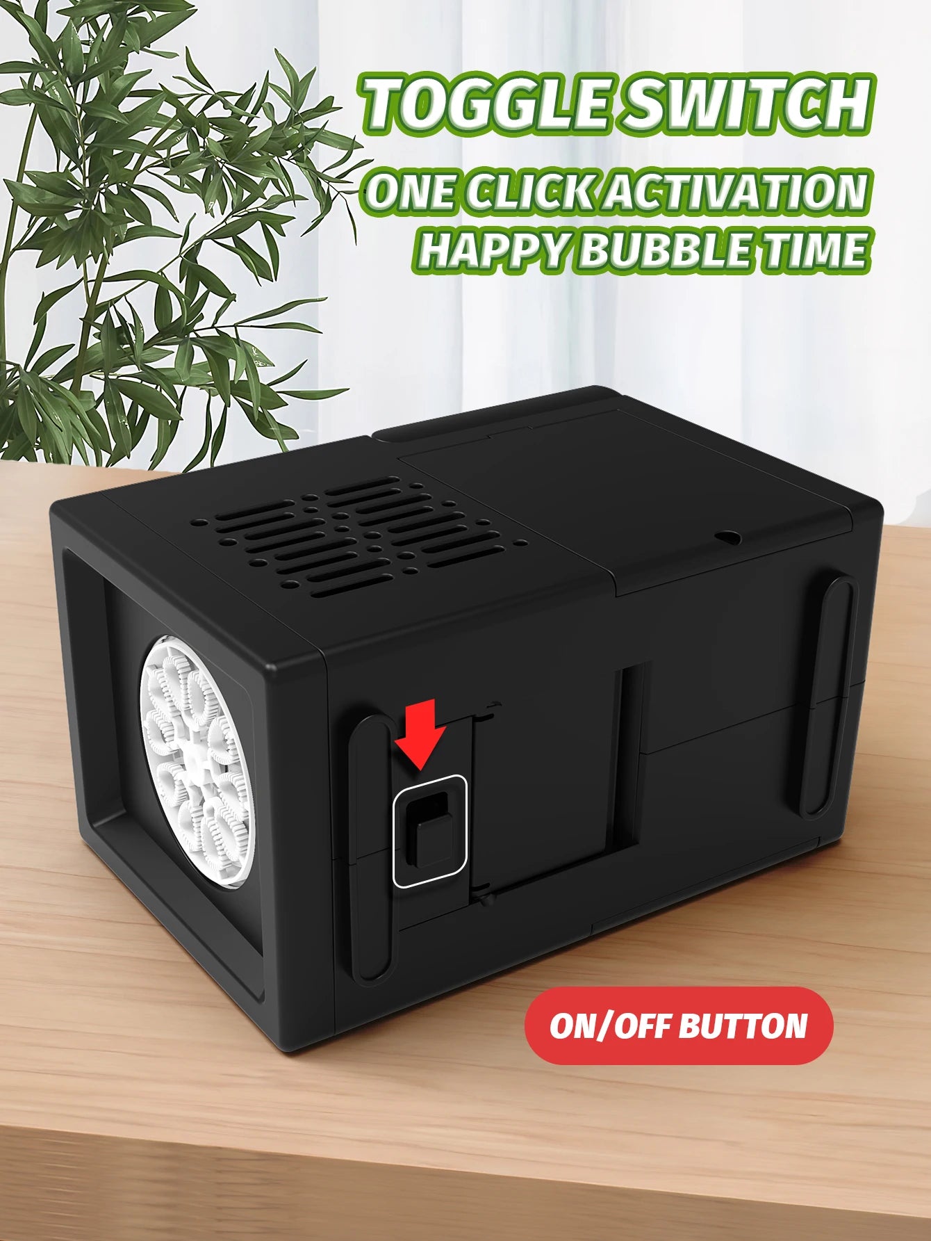 Handheld Automatic Bubble Blower – 10-Hole Electric Bubble Machine for Kids