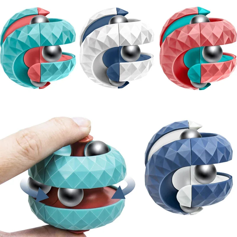 Orbit Ball Cube Fidget Toy – Anti-Stress Sensory Spinner for Kids