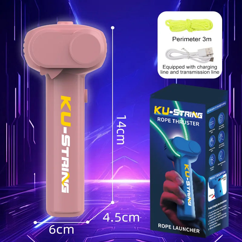 Glow-in-the-Dark String Launcher – Portable Handheld Stress Relief Toy for Kids