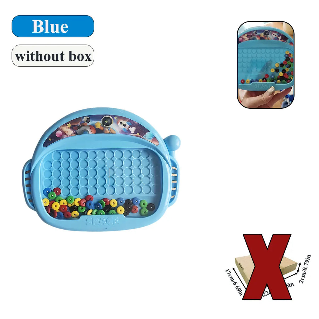 Magnetic Doodle Board with Pen & Beads – Educational Drawing Toy for Kids (Ages 3–8)