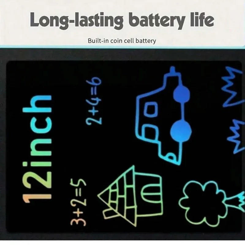 LCD Writing Tablet for Kids – Reusable Drawing & Learning Board